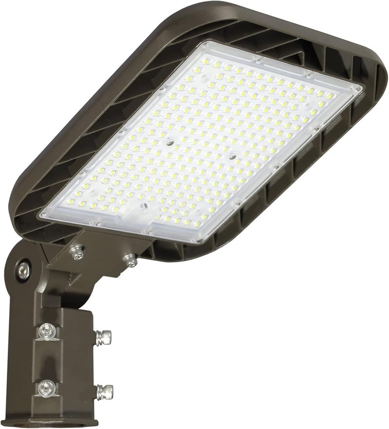 DEMILARE 150W Parking Lot Light Quick Installation 22500LM Led Street Lights Slip Fitter Mount with Dusk to Dawn Photocell 100-277V 5000K Pole Light Waterproof Commercial Area Lighting for Gym, Yard - Image 1